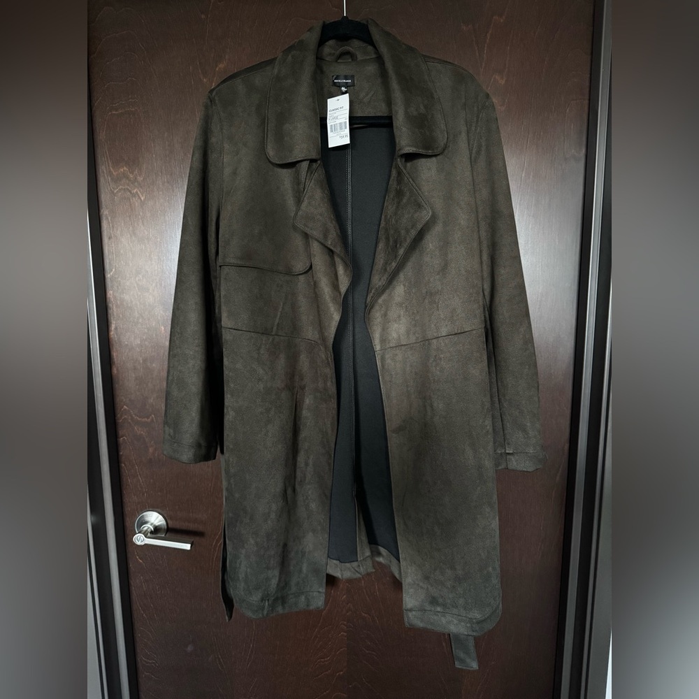 Buckle Faux Suede Jacket